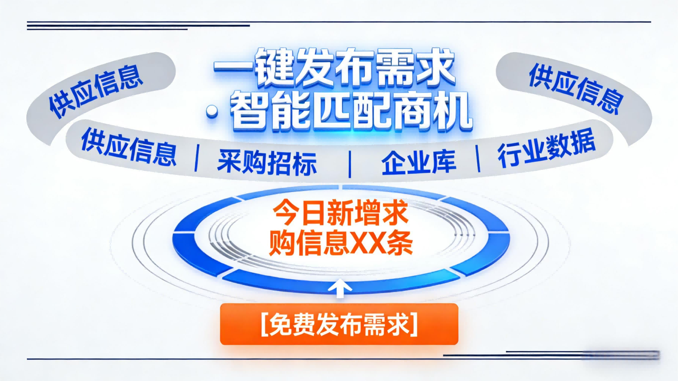 一键发布需求 · 智能匹配商机